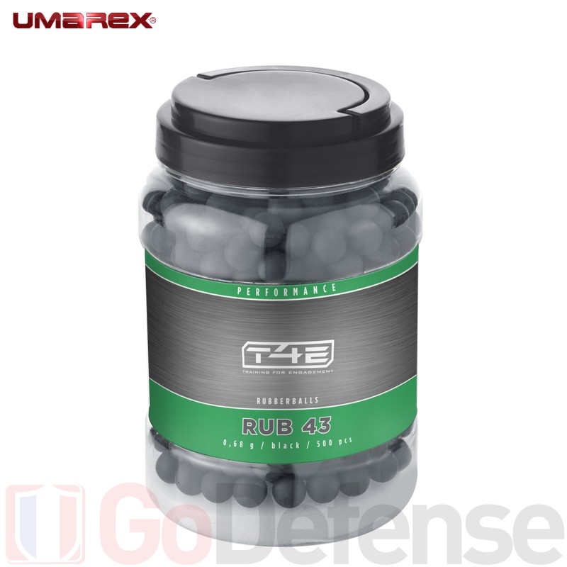 500 balles caoutchouc Umarex RB43 cal.43 0.68g