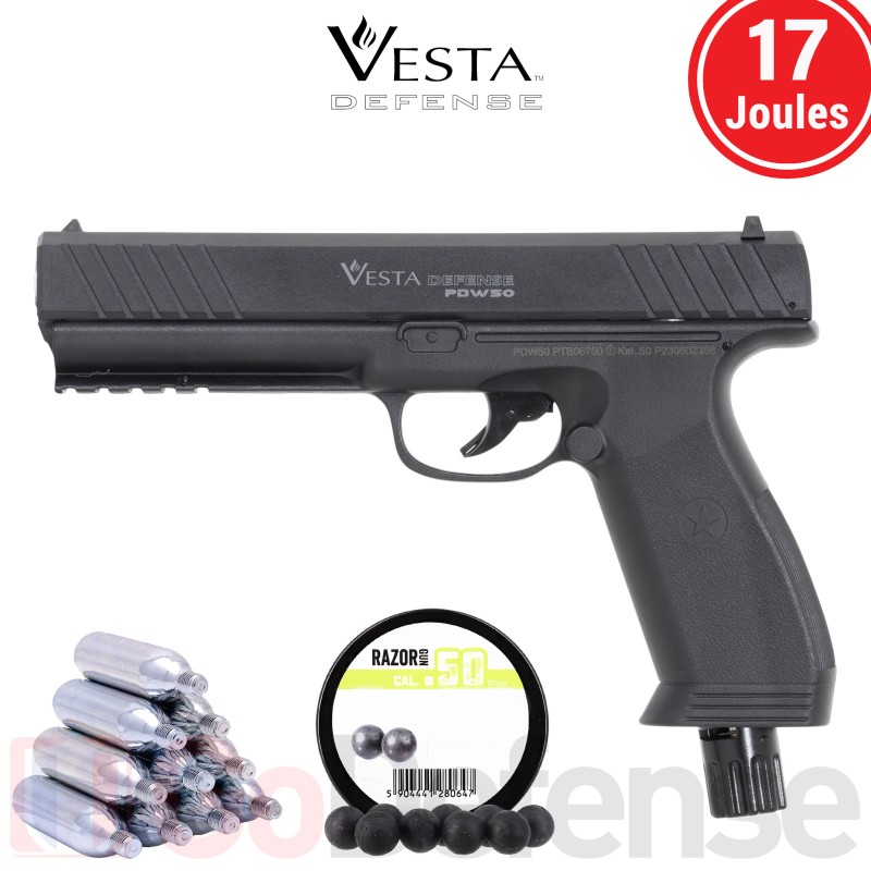 Pistolet Vesta PDW50 CO2 .50 (17 joules)