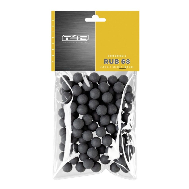 100 balles caoutchouc Umarex RUB68 Performance T4E - .68