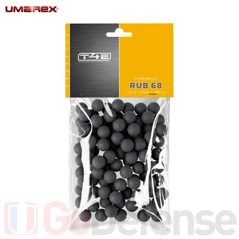 Sachet de 100 balles Caoutchouc Umarex RUB 68 Practice Series