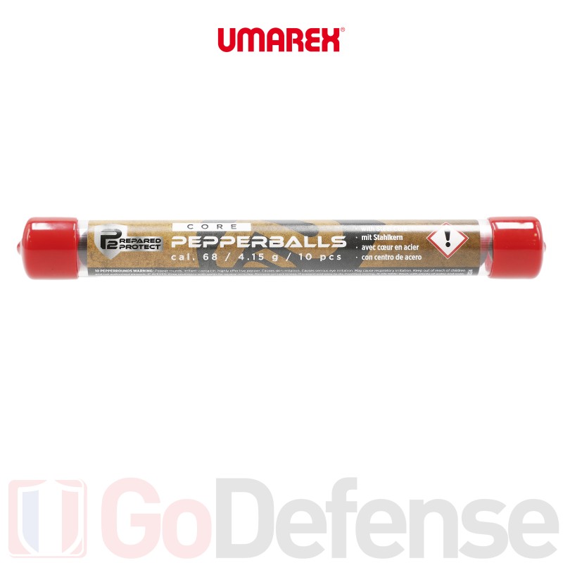 Billes Poivre Umarex P2P Pepperballs Noyau Acier - .68
