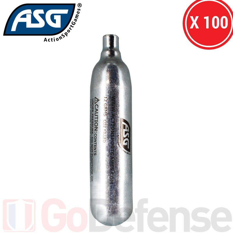 Lot de 100 sparclettes CO2 ASG 12g
