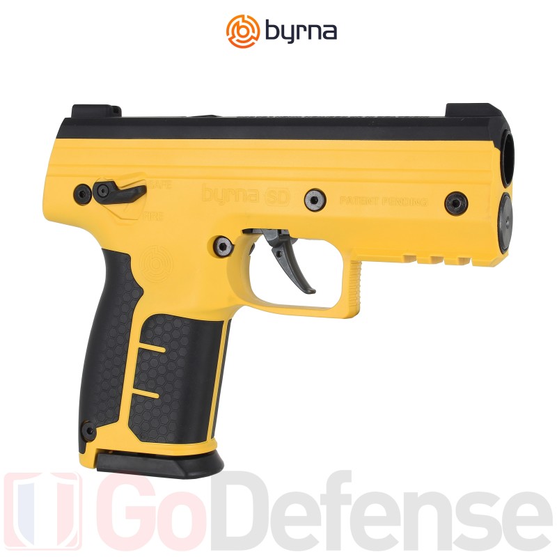 Pistolet balle caoutchouc Byrna SD Jaune - .68
