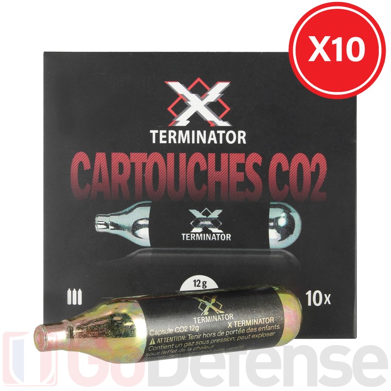 100 cartouches CO2 12g X Terminator