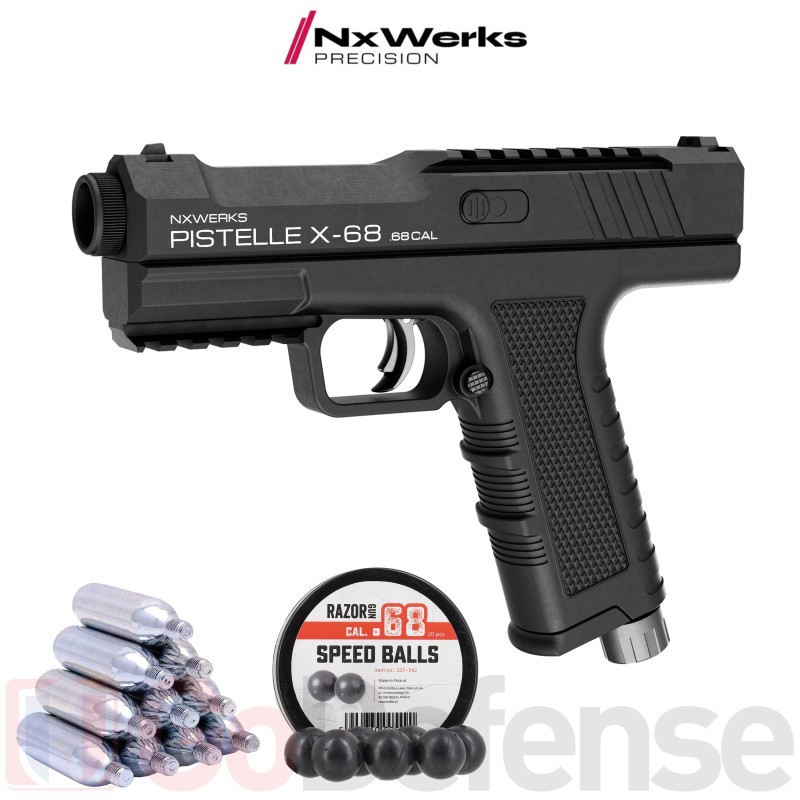 Pistolet balle caoutchouc NxWerks Pistelle X-68 - .68 (19.9 j)