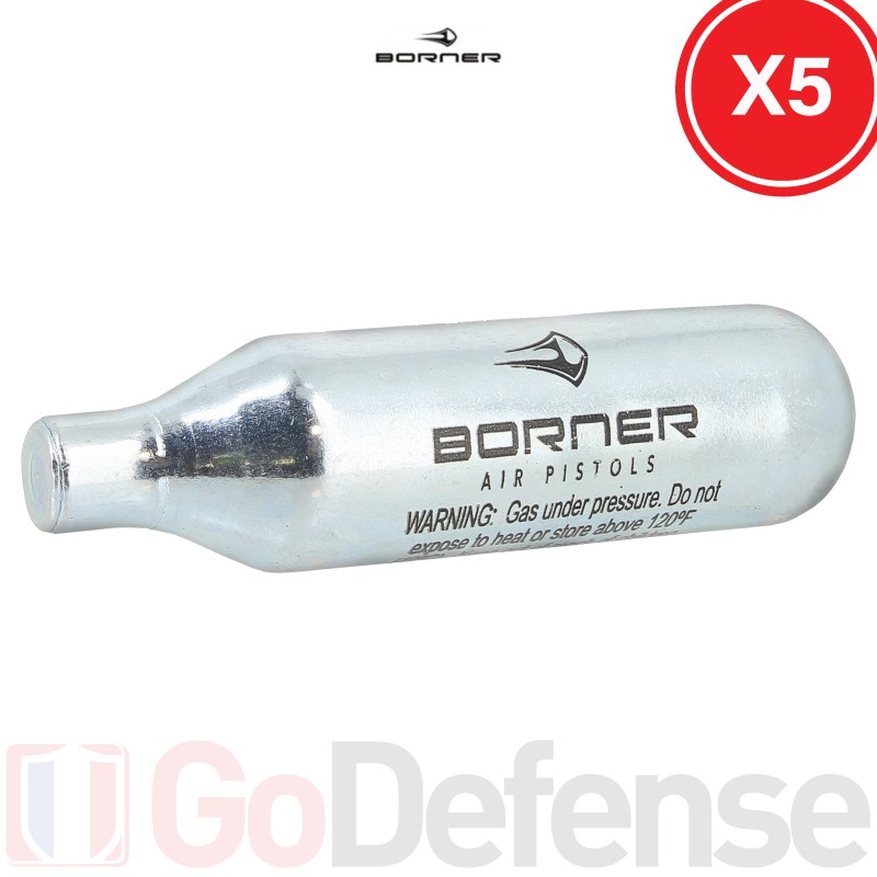 Lot de 5 sparclettes CO2 Borner 8g