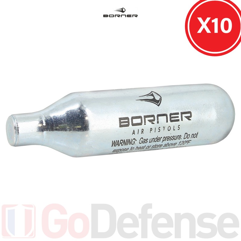 Lot de 10 sparclettes CO2 Borner 8g