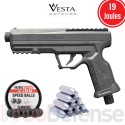 Pack pistolet de défense Vesta Guardian C68 (19 joules)