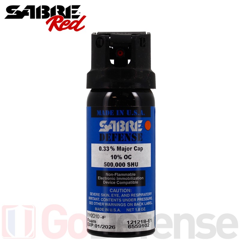 A&eacute;rosol de d&eacute;fense Sabre Red MK3 Mousse 54ml
