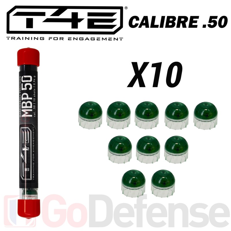 Lot de 10 Balles Umarex MBP 50 Marquage peinture pr&eacute;cision calibre .50