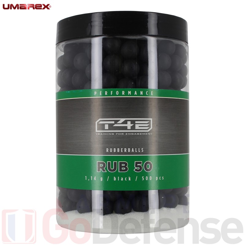 Lot de 500 billes Umarex RUB50 caoutchouc cal.50 1.14g